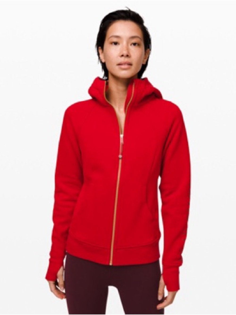Lulu Lunar collection scuba zip up hoodie